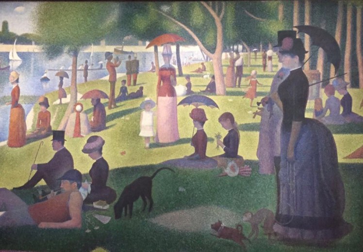 Tarde de domingo en la isla de la Grande Jatte de Seurat